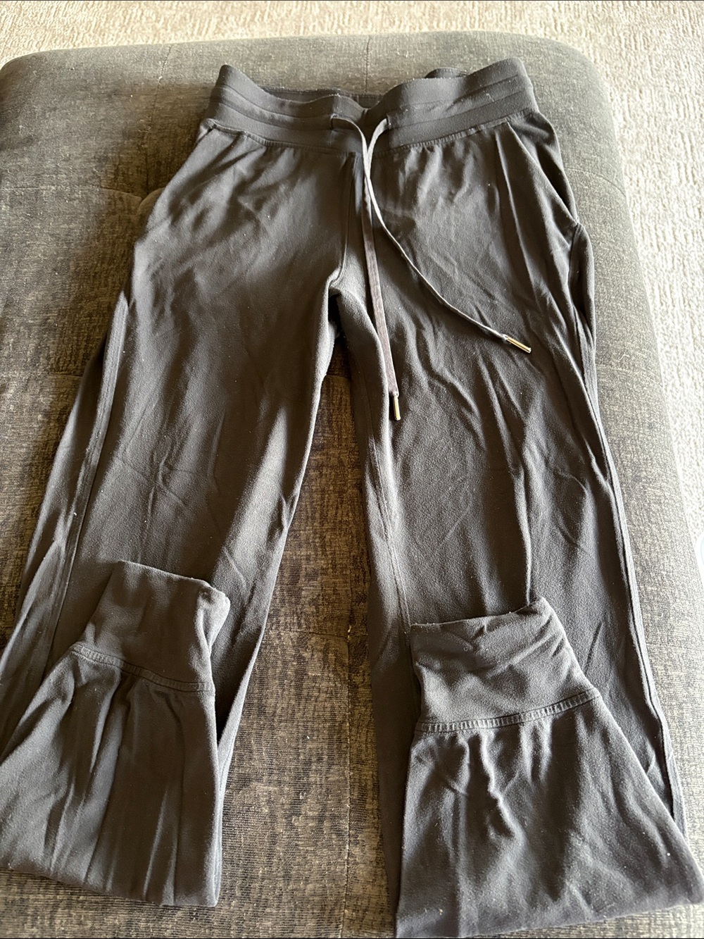 Women’s Black Drawstring Track Joggers
